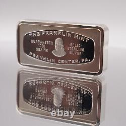 1971 Fayetteville Arkansas MCILROY Bank Franklin Mint 2oz 925 Silver bar C2911