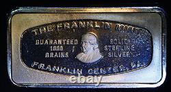 1971 Fayetteville Arkansas MCILROY Bank Franklin Mint 2oz 925 Silver bar C2911