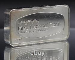 1971 First National Bank Boulder Colorado Franklin Mint 2oz 925 Silver bar C5393