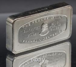 1971 First National Bank Boulder Colorado Franklin Mint 2oz 925 Silver bar C5393