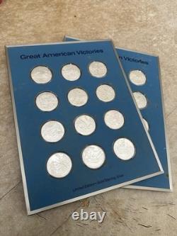 1971 Frank. Mint (24 Coins) 999 Silver 1oz Ea. Celebrating American Victories