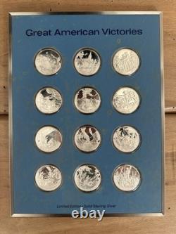 1971 Frank. Mint (24 Coins) 999 Silver 1oz Ea. Celebrating American Victories