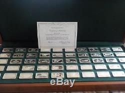 1971 Franklin Mint 50 State Bank Ingots- Complete Set Sterling Silver