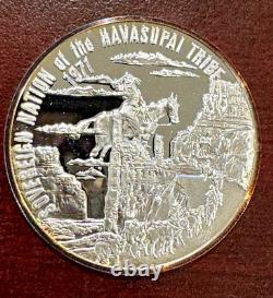 1971 Franklin Mint. 999 Silver Medal. Havasupai Tribe