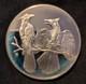 1971 Franklin Mint Blue Jays #21 Roberts Birds 925 Silver Art Round Mild Toning