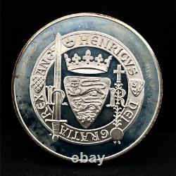 1971 Franklin Mint-Henry III 1216-1272.925 Silver Proof Art Medal 45mm 39.1 Gr