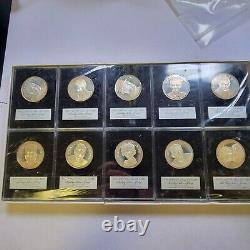 1971 Franklin Mint Hollywood Hall of Fame Silver Coin Proof Set Nice (C763)