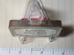 1971, Franklin Mint, Kanawha Valley Bank, WV. 925 Sterling Silver Ingot 2.3oz