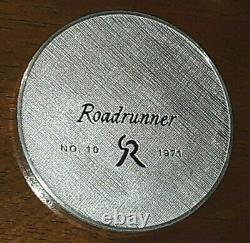 1971 Franklin Mint Robert Birds Roadrunner 2 Ounce Sterling Silver Proof Medal