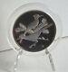 1971 Franklin Mint Roberts Birds. 925 2oz Silver Roadrunner Medal Case Stand