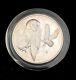 1971 Franklin Mint Roberts Birds Barn Owls #25 925 Silver Art Bar Round C1633