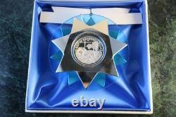 1971 Franklin Mint Sterling Silver Silent Night Christmas Ornament 1st Edition