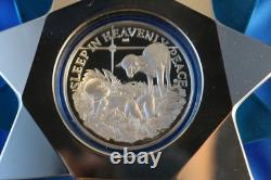 1971 Franklin Mint Sterling Silver Silent Night Christmas Ornament 1st Edition
