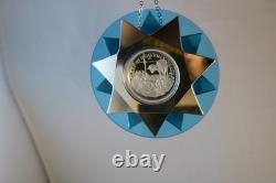 1971 Franklin Mint Sterling Silver Silent Night Christmas Ornament 1st Edition