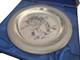 1971 Franklin Mint -sealed- Silver Xmas Plate Bringing Home The Tree Rockwell
