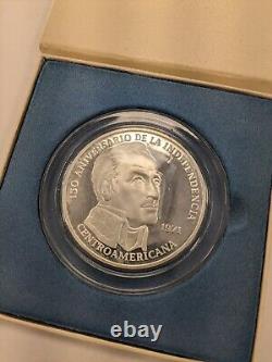 1971 Republic of Panama 20 Balboas Sterling Silver Proof Coin Franklin Mint COA