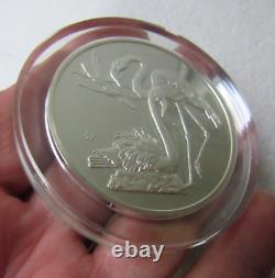 1971 Roberts Birds Greater Flamingo No. 6.925 Sterling Silver 2 oz. Coin Frame