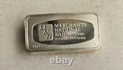 1971 Set Bankmarked Sterling Silver Ingots Franklin Mint