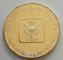 1971 The Alcazar Spain Franklin Mint Wonders of Mankind Silver & 24K EP Round
