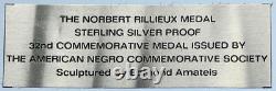 1971 US USA Franklin Mint ENGINEER NORBERT RILLIEUX Proof Silver Medal i113031
