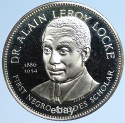 1971 US USA Franklin Mint RHODES DR ALAIN LEROY LOCKE Proof Silver Medal i113029