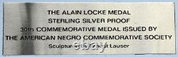 1971 US USA Franklin Mint RHODES DR ALAIN LEROY LOCKE Proof Silver Medal i113029
