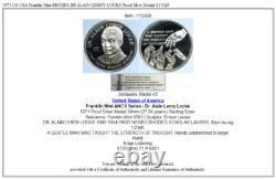 1971 US USA Franklin Mint RHODES DR ALAIN LEROY LOCKE Proof Silver Medal i113029