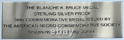 1971 US USA Franklin Mint SENATOR BLANCHE K BRUCE Old Proof Silver Medal i113035