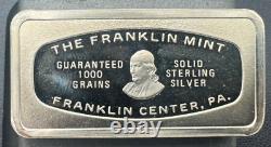 1971 Vintage Bank of America, CA 1000 Grain Bar Sterling Bar by Franklin Mint