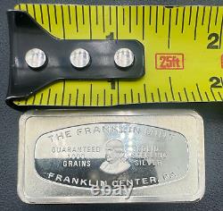 1971 Vintage Bank of America, CA 1000 Grain Bar Sterling Bar by Franklin Mint