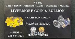 1971 Vintage Bank of America, CA 1000 Grain Bar Sterling Bar by Franklin Mint