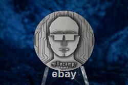 1972 6.66 oz/207g Sterling Silver French Medal 1 of 742, VERY RARE! HIGH RELIEF