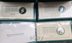 1972,73,74 St. Patrick's Day Proof. 999 Silver Medal & Cachet Franklin Mint