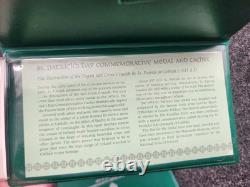 1972,73,74 St. Patrick's Day Proof. 999 Silver Medal & Cachet Franklin Mint
