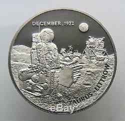 1972 APOLLO XVII Franklin Mint 42.6 grams Platinum Medal Coin 99.95% Serial #002