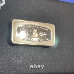 1972 Atlanta Georgia Trust Company Bank Franklin Mint 2 oz. 925 Silver Art Bar