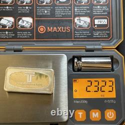 1972 Atlanta Georgia Trust Company Bank Franklin Mint 2 oz. 925 Silver Art Bar