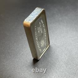 1972 Atlanta Georgia Trust Company Bank Franklin Mint 2 oz. 925 Silver Art Bar