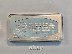 1972 Bank Of Santa Fe New Mexico Sterling Silver Art Bar