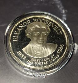 1972 FM US USA White House First Lady Eleanor Roosevelt Sterling Proof