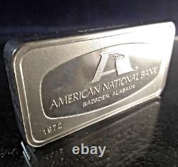 1972 FRANKLIN MINT American Bank Gadsden ALABAMA 2oz+ Sterling Silver Ingot Bar