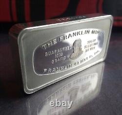 1972 FRANKLIN MINT Bank Seattle Washington 2oz+ Sterling Silver Ingot Bar