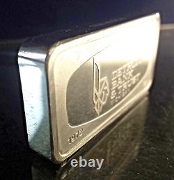 1972 FRANKLIN MINT Detroit Bank/Trust Michigan 2oz+ Sterling Silver Ingot-Bar
