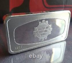 1972 FRANKLIN MINT Southern Arizona Bank 2oz+ Sterling Silver Bar-Ingot