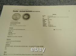 1972 First Day Covers from the United Nations With. 925 Silver Medals