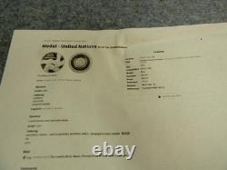 1972 First Day Covers from the United Nations With. 925 Silver Medals