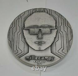1972 Franklin Mint 6.4 Troy Ounce. 925 Silver Medal of Y. Millecamps 63MM