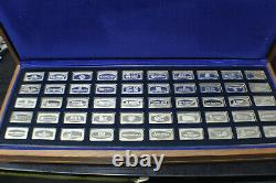 1972 Franklin Mint Bankmarked Sterling Silver Ingots Blue