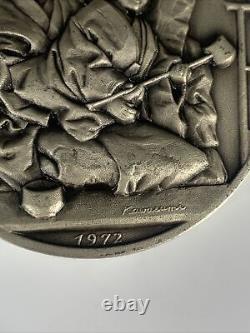 1972 Franklin Mint'Bunraku' Shigemi Kawasumi Sterling Silver Medal Art