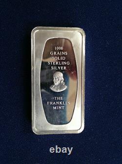 1972 Franklin Mint Father's Day Annual Silver Art Bar P2398